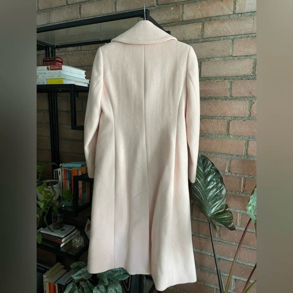 Club Monaco Daylina Double-Breasted Pink wool Coat - Picture 3 of 3